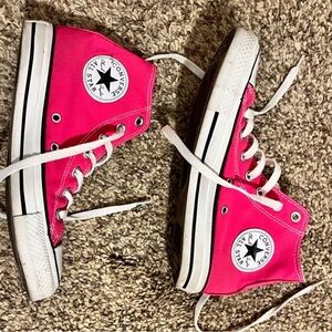 Hot pink converse